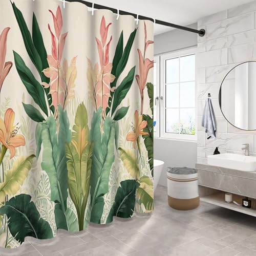 Rideau de douche 180x180 lavable imperméable imprimé rétro - 4
