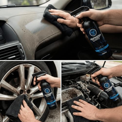 Refresh Cars® APC Ultra - Limpiador Multiusos Coche Profesional (500ml) - Fórmula Listo al Uso - Incluye Toalla de Microfibra - Ideal para Tapicería, Salpicaderos, Plásticos y Motor - Super Detailing - imagen 4