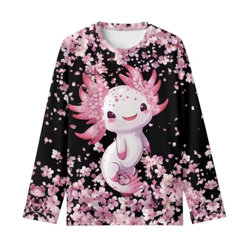 Image of Long Sleeve Shirts for Girls Winter Tops 3-16t Cartoon T Shirts for Fall Clothes