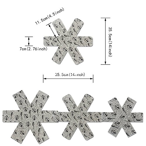 9 PCS 3 Sizes Pan and Pot Protectors to Avoid Scratching Perfect for Non Stick Pans Saucepans, Stoneware Skillets - Image 3