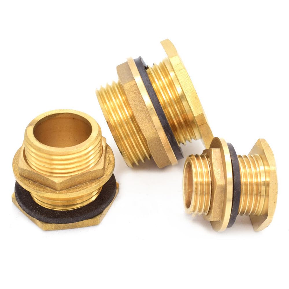 Connettore per serbatoio in ottone 1/2" 3/4" 1" BSP Raccordi per tubi idraulici maschio filettati da 3/4"