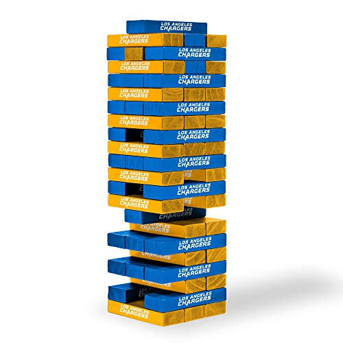 Wild Sports NFL Los Angeles Chargers Table Top Stackers Game, 3" ...