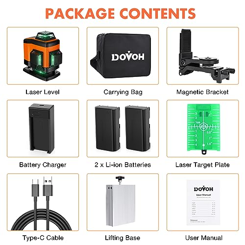 Dovoh K4-360G 4X360° Laser Level 360 Self Leveling thumb #5