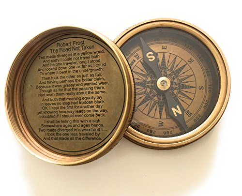 Brújula de bolsillo NauticalMart Robert Frost miniatura 1