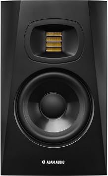 ADAM Audio AMS-T5V T5V 5-inch Studio Monitor Black Pair Bundle with OnStage 25ft XLR Cable 2 Pack