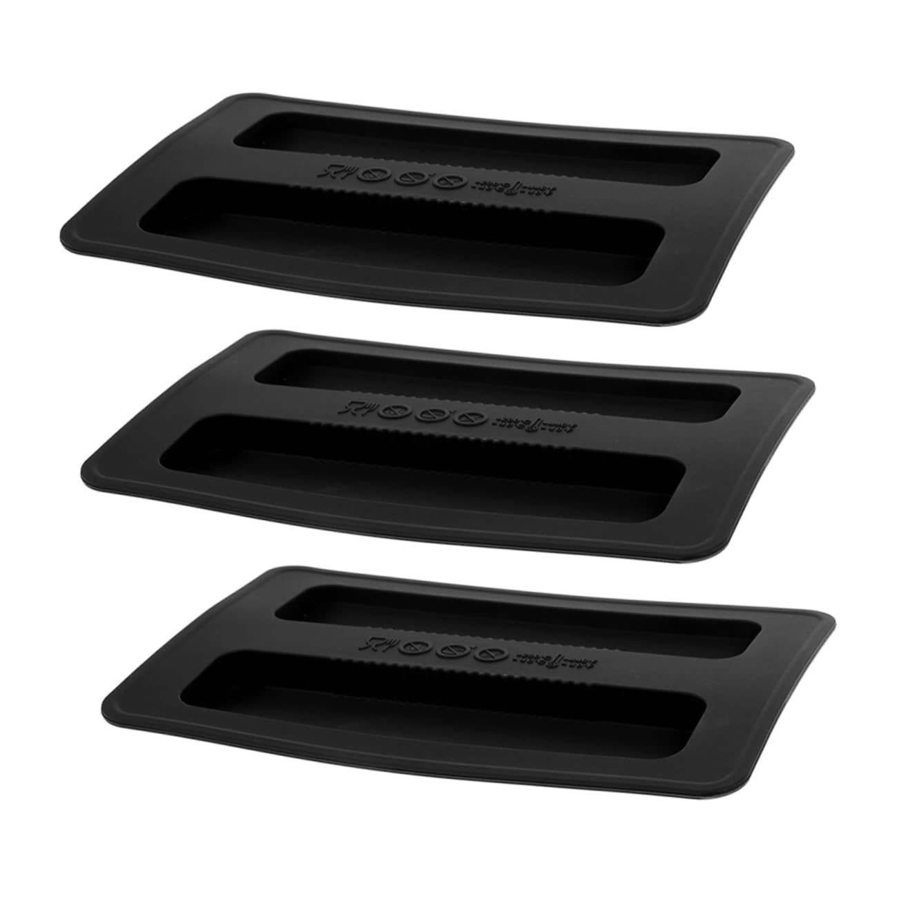 COLLBATH 3pcs Black Dust Cover for Slice Bread Maker Flexible Appliance Protector Soft and Kitchen Accessory Easy to Toasters