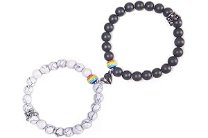 2PCS LGBT Rainbow Gay Pride Bracelet for Men and Women
