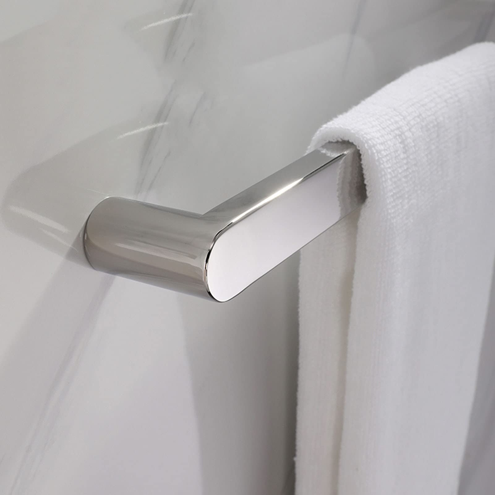 Amazon.com: CL-ZZZ Bath Single Towel Bar 20cm-62cm, Polished Silver Finish  Towel Rod Stainless Steel Towel Holder, Wall Mounted Towel Rail for Kitchen  or Bathroom，Screws Mounting (Size : 375mm) : Home u0026 Kitchen