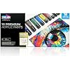 Zieler Premium Acrylic Paint Set - Ideal for Paper, Canvas, Wood, Ceramic, Fabric & Crafts - Vibrant Colors & Rich Pigments - 10 Tubes, 38 ml - Assorted Colors