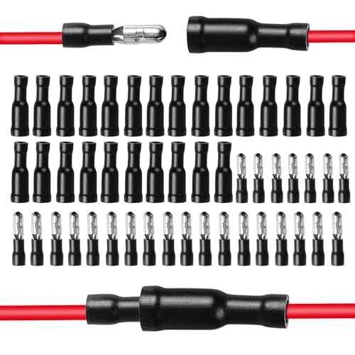 Jadeshay Crimp Terminal kit,50pcs Wire Crimp Connectors Kit Female and Male,Insulated Cord Pin End Crimp Terminals Wire Connectors 0.5 to 1.5mm² - Image 4