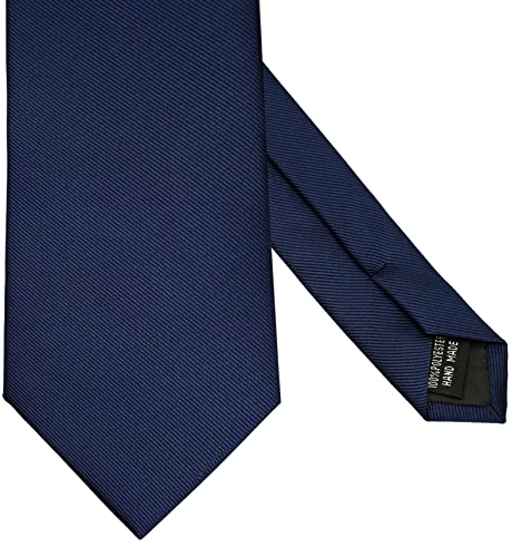 Zenxus Extra Long Solid Tie For Men Big And Tall, Deep Navy Xxl Tie 70 Inch #TOP3
