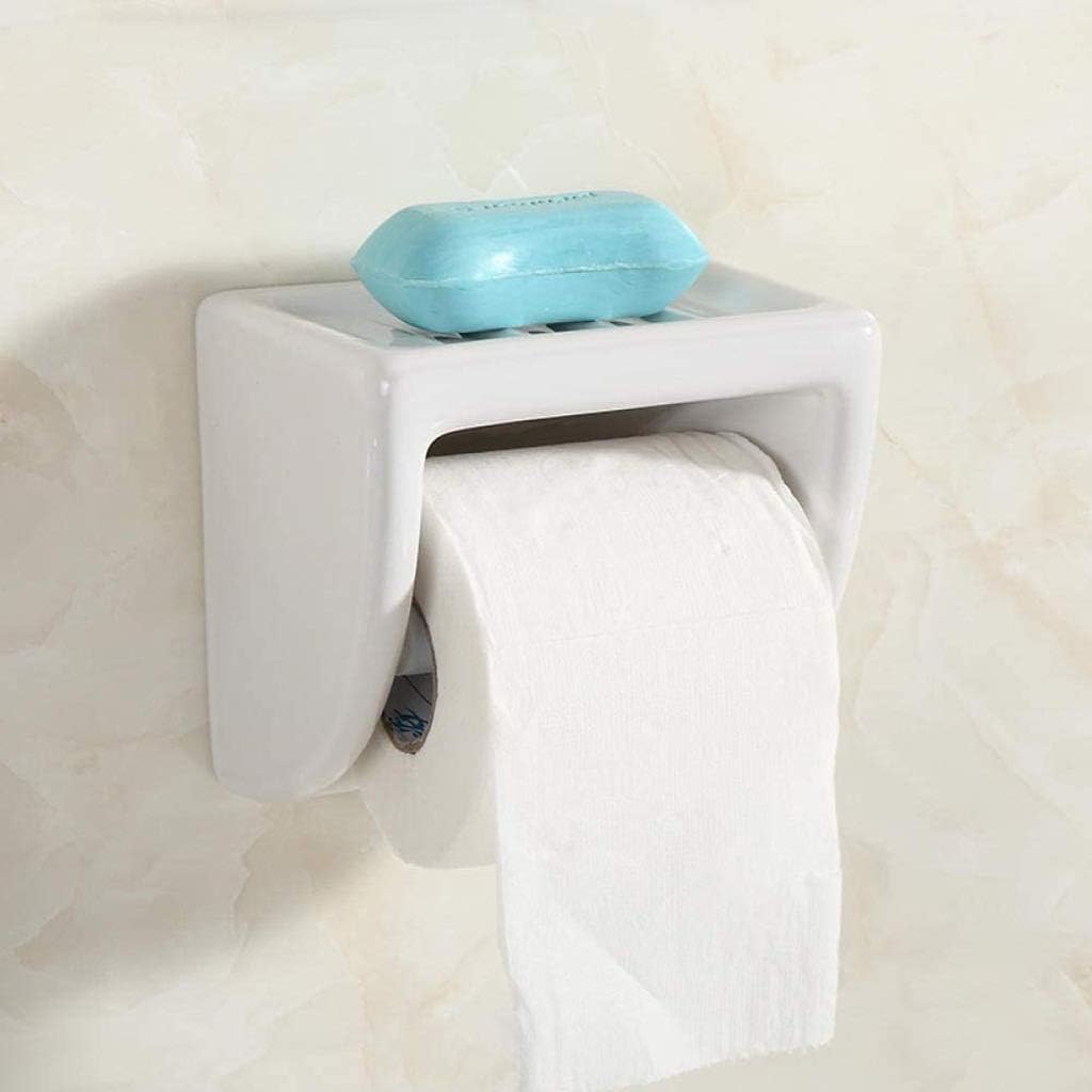 Toilet Paper Holder, Wall Mount Compatible with Tissues and Other Napkin Paper