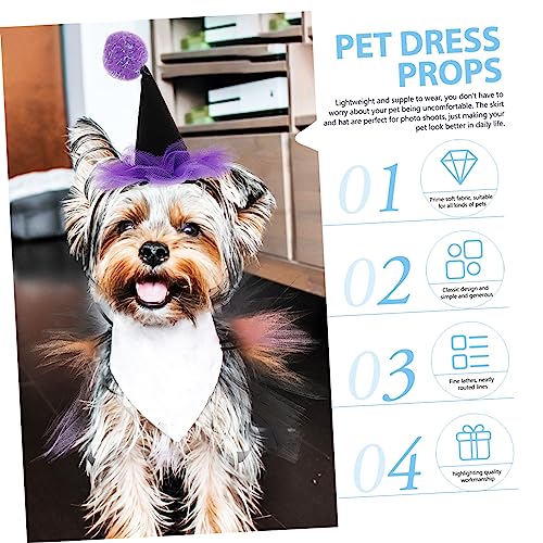 Disfraz Halloween para mascotas con sombrero y falda miniatura 2
