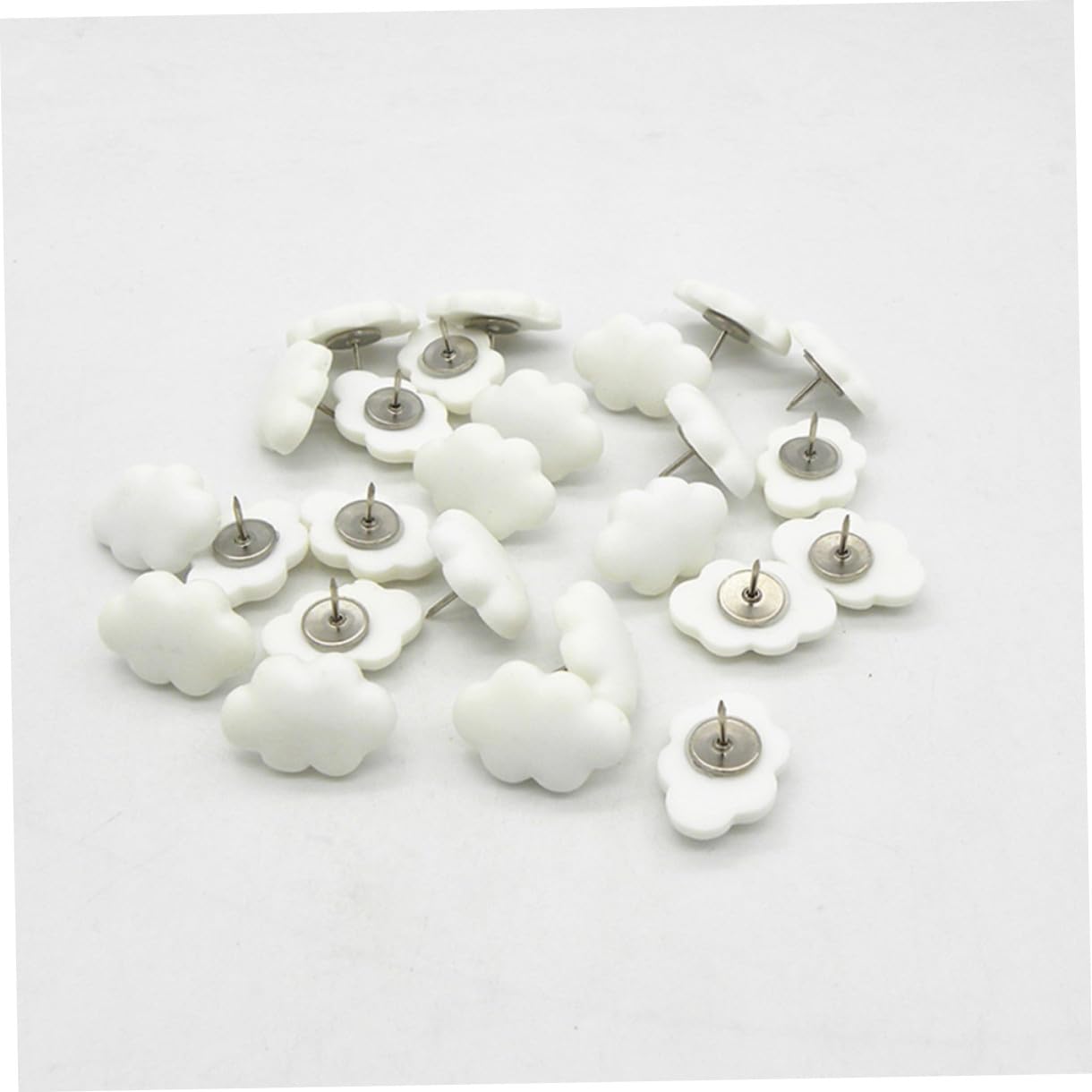 Uonlytech 5 Sätze Creme Weiße Wolkenpushpin Pastell Daumennägel Für Pinnwand Dekorationen Dekorative Stecknadel Schwarzes Brett Drücken Kork Süße Pinnwand Wände Stifte Tack Harz 30 Stück * 5