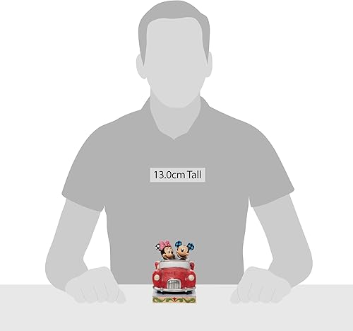 Miniatura 5 de Enesco Disney Traditions por Jim Shore Minnie y Mickey Mouse en figura de coche, 5.2 pulgadas, multicolor