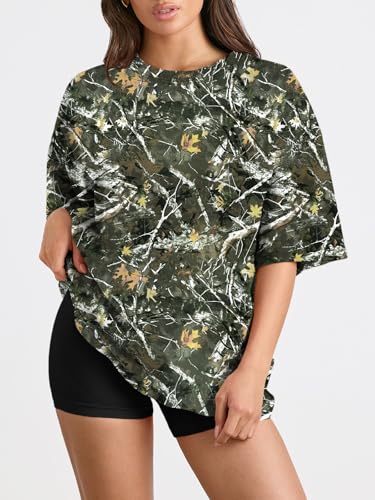 Image of Trendy Queen Womens Oversized T-Shirts Short Sleeves Workout Tops | Casual Summer Gym Tees Plus Size Fashion Clothes 2026