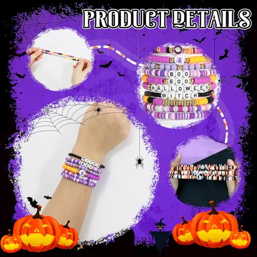 40Pcs Stackable Friendship Bracelets Set, Boho Stretch Bracelets for Women, Elastic Layering Bracelet Bulk for Jewelry Gift Party Favors Supplies3