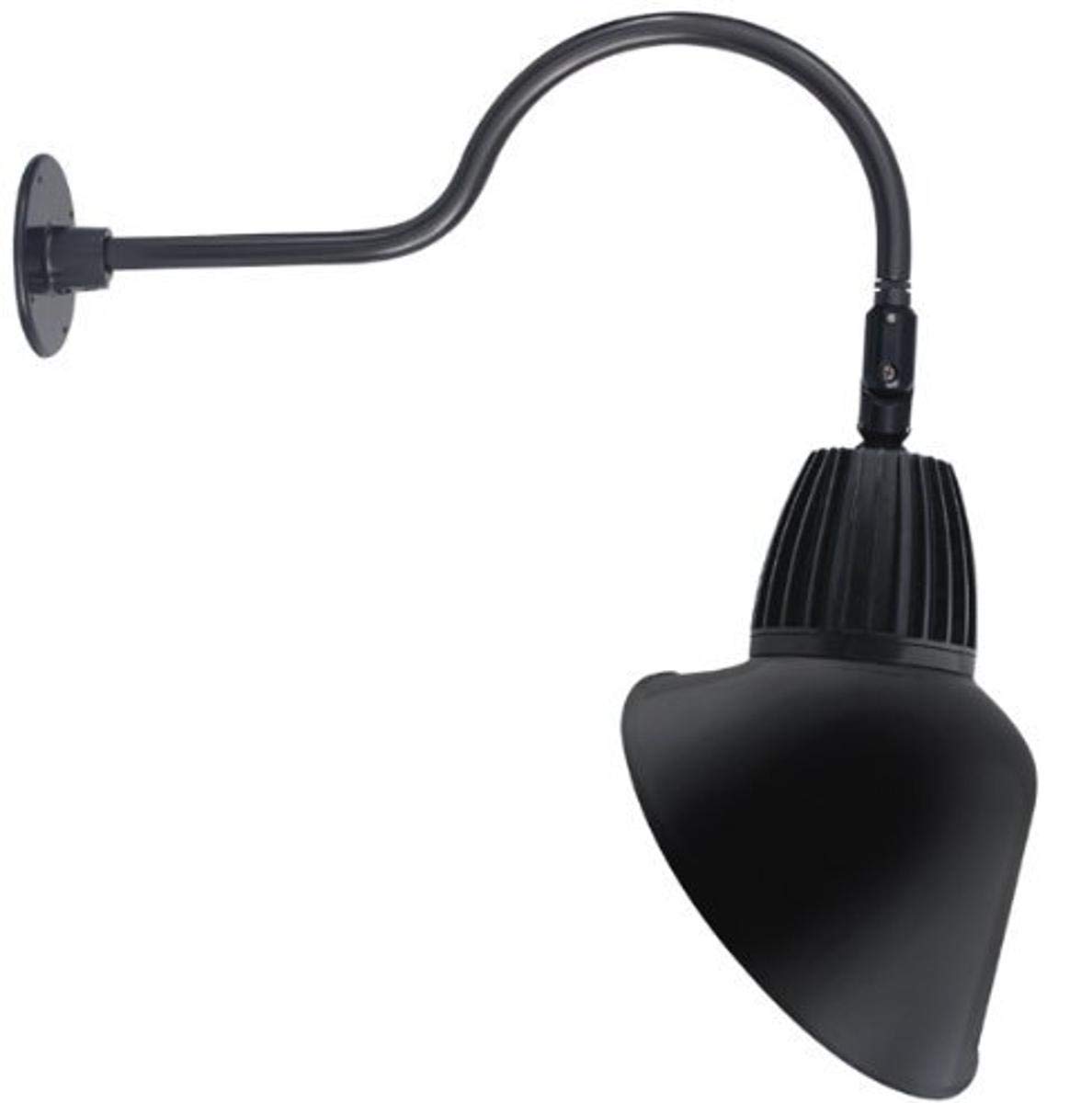 RAB Lighting GNLED13B LGOOSE Angled Cone Shade Gooseneck Sign