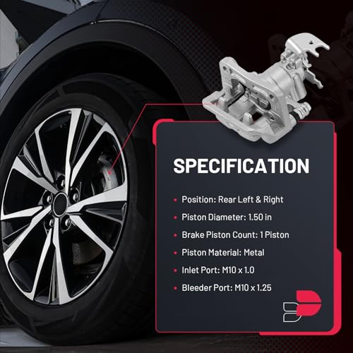 Image of BDFHYK 2pcs Rear Disc Brake Caliper Assembly with Bracket Compatible with Acura TSX 2009-2014 2.4L l4 /3.5L V6,Compatible with Honda Accord 2008-2012 2.4L l4 /3.5L V6