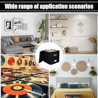 Boîte de rangement pour disques vinyles – Caisse pour albums avec couvercle et poignée – Boîte décorative pour disques vinyles de plus de 50 et plus de 30,5 cm - Les Beatles, Paul McCartney, John Lennon, RIngo Starr, George Harrison Boîte de rangement pour disques vinyles - Caisse pour albums avec couvercle et poignée - Boîte décorative pour disques vinyles de plus de 50 et plus de 30,5 cm – Image 4