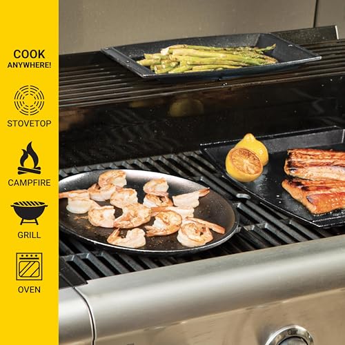 Image of Lodge Manufacturing LJOSH3 13 inch Oal Jumbo Cast Iron Griddle