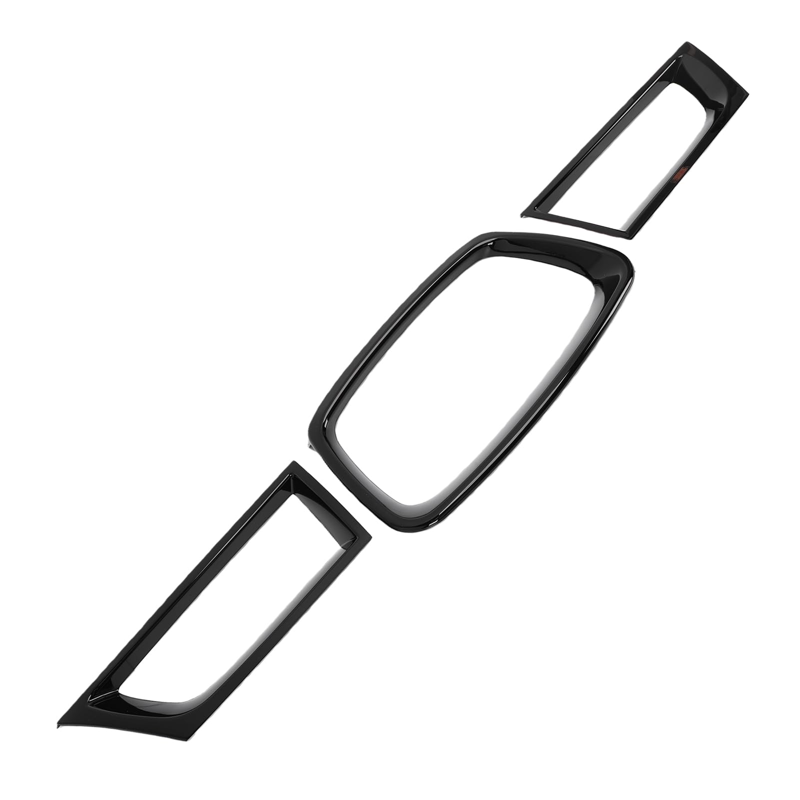 Fockety Przedni Zderzak Listwa Ozdobna, 3 szt. Gloss Black, do 9th 2