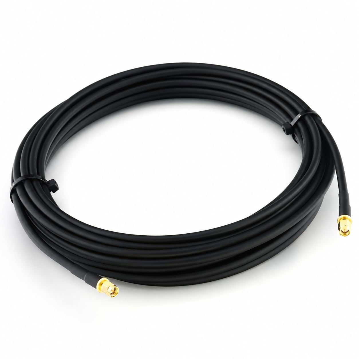 30m SMA Male do SMA Male kabel koncentryczny UHF RG8X — przedłużacz koncentryczny SMA 50 Ohm — do radia HAM, anteny 4G 5G, ADS-B, GPS, SDR