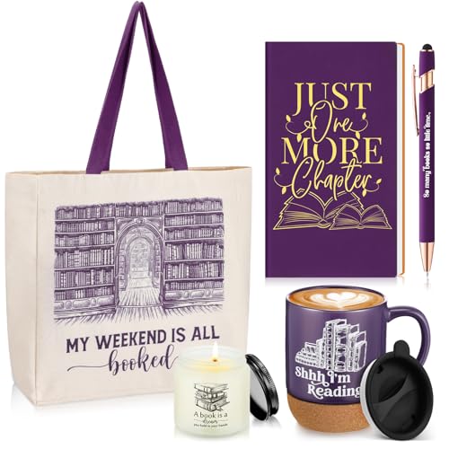 Moinchore Set of 5 Book Lovers Gifts for Reader Canvas