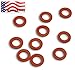 Backyard Dudes® Garden Hose Heavy Duty Silicone Rubber Washers-10-pack Made in USA Used by Aero Space Aircraft Outdoor Garden Hose Temp -45 and OK Washing Machine hot Water line