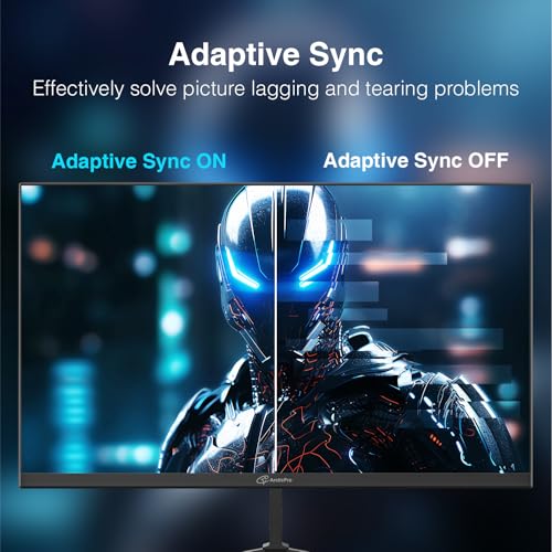 Image of ArcticPro 27 inch Gaming Monitor 240Hz, FHD 1080p, IPS Panel, 1ms Response Time, Adaptive sync, PC Computer Monitor, 3-Sided Frameless, Ultra Slim, 120% sRGB, Bluelight Filter, HDMI & DP Ports,Black