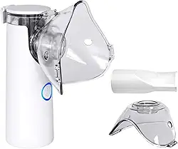 Henniu Nebulizador Inalador Portátil Compacto Ultrassônico Silencioso Tratamento Respiratório Eficaz para Asma, Sinusite e Bronquite Fácil Utilização Ideal para Adultos e Crianças.