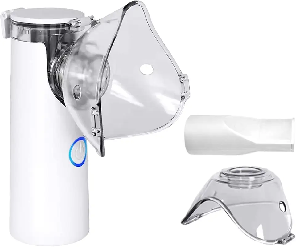 Henniu Nebulizador Inalador Portátil Compacto Ultrassônico Silencioso Tratamento Respiratório Eficaz para Asma, Sinusite e Bronquite Fácil Utilização Ideal para Adultos e Crianças.
