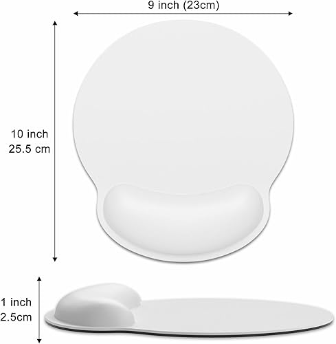 Miniatura 2 de Alfombrilla de mouse ergonómica con soporte para reposamuñecas, alfombrilla de mouse de espuma viscoelástica para mouse inalámbrico, alfombrilla de
