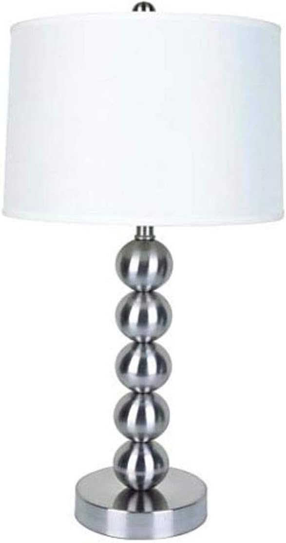Black Friday Sale 2022 ORE International 6237 29 Metal Table Lamp, Satin Steel