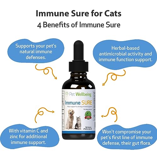 image for Pet Wellbeing Immune Sure for Cats - Vet-Formulated - Immune System Su
