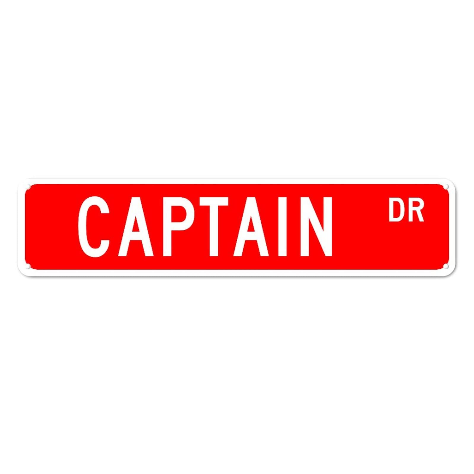 Captain DR Vintage Tin Signs Art Plaque Aluminum for Bedroom Kitchen Garden Wall Pub Club Coffee Hanging Decor 4x16 Inch