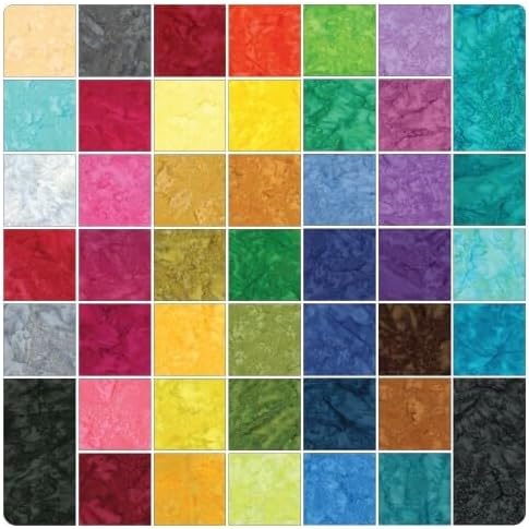Quality Sewing Fabric – Ten-Square - Bali Granite Hill Batiks Layer Cake Fabric 40 Precuts 10" x 10"