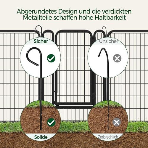 Yaheetech Welpenauslauf 100cm hoch, 6-teilig Welpenlaufstall faltbar mit Tür, Hundelaufstall Freilaufgehege für Hunde Wohnung & Garten, Aufbau werkzeugfrei