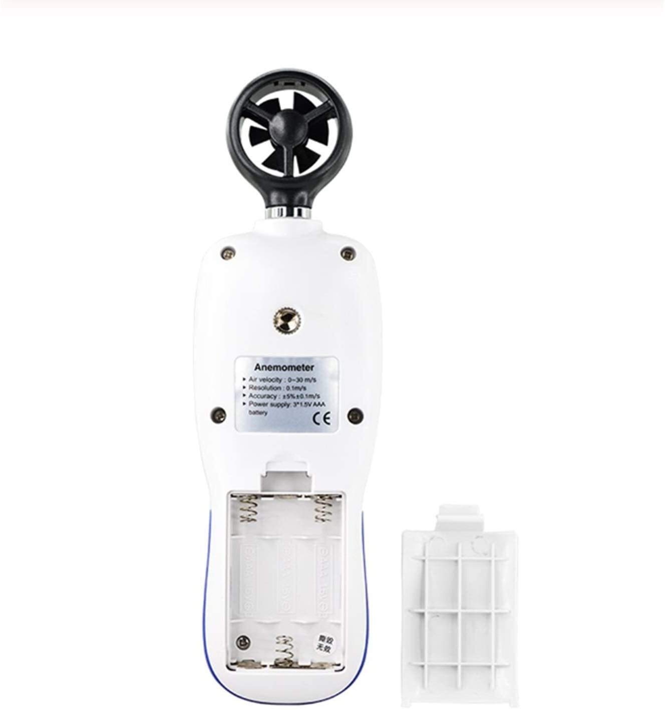 Test i pomiar cyfrowy anemometr Data Hold Temperatura Prędkość wiatru Prędkość Anemometr Anemograf Handheld Wiatr Miernik