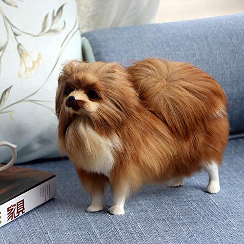 Figurines de chien Poméranie KELIEQA : l'ornement parfait pour embellir votre meuble TV