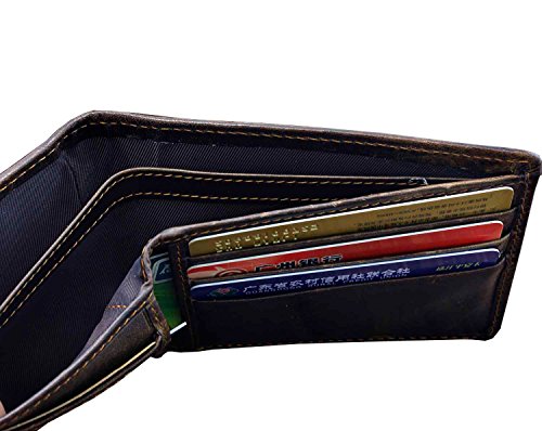 vogueteen Vintage Dragon Genuine Leather Bifold slim Card Holder Money Clip Wallet Purse4