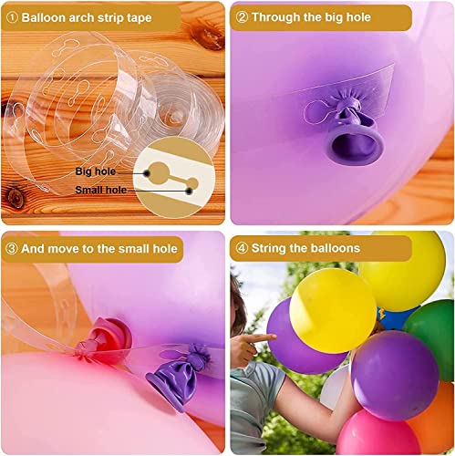 Image of Balloon Arch Strip Birthday Decoration Items Kit Balloon Decoration Strip Kit for Garland Balloon Tape Strip, Suitable for Party Wedding birthday Baby Shower (PACK OF 2)