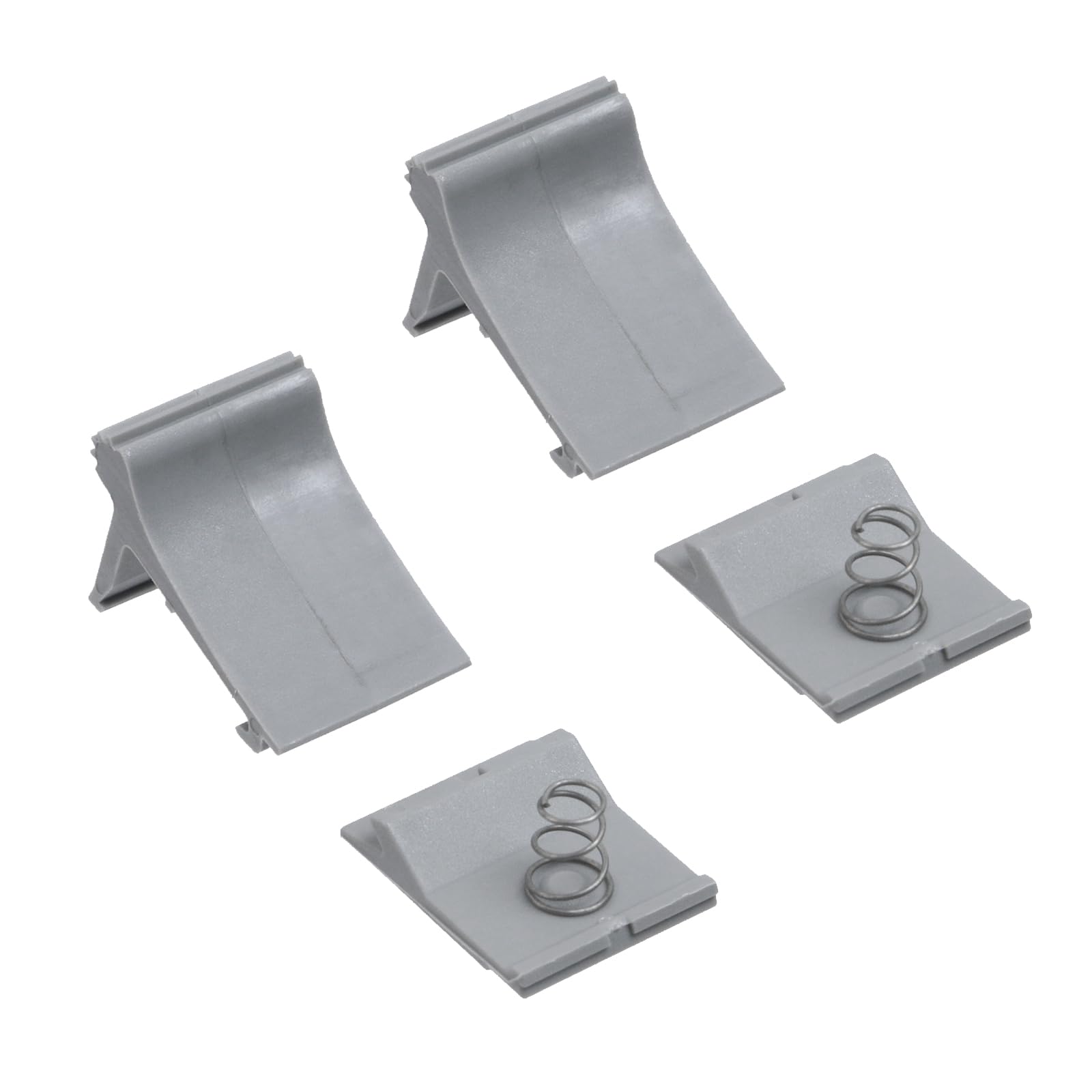 KUMGROT 2 Pcs Plastics RV Slider Awning Parts Sturdy RV Awning Slider Catch Kit with 2 Springs, Grey 1 Set