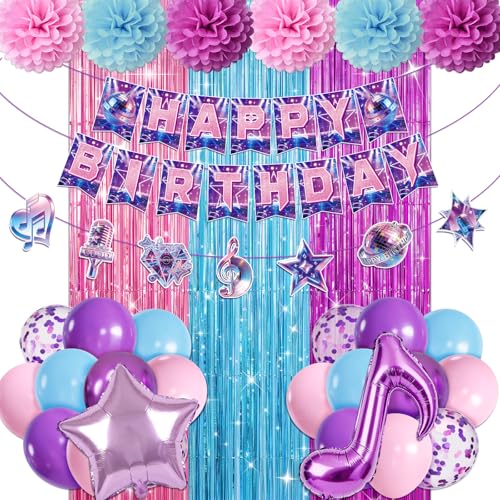 Bannières pour filles et kit de décoration d'anniversaire K-pop