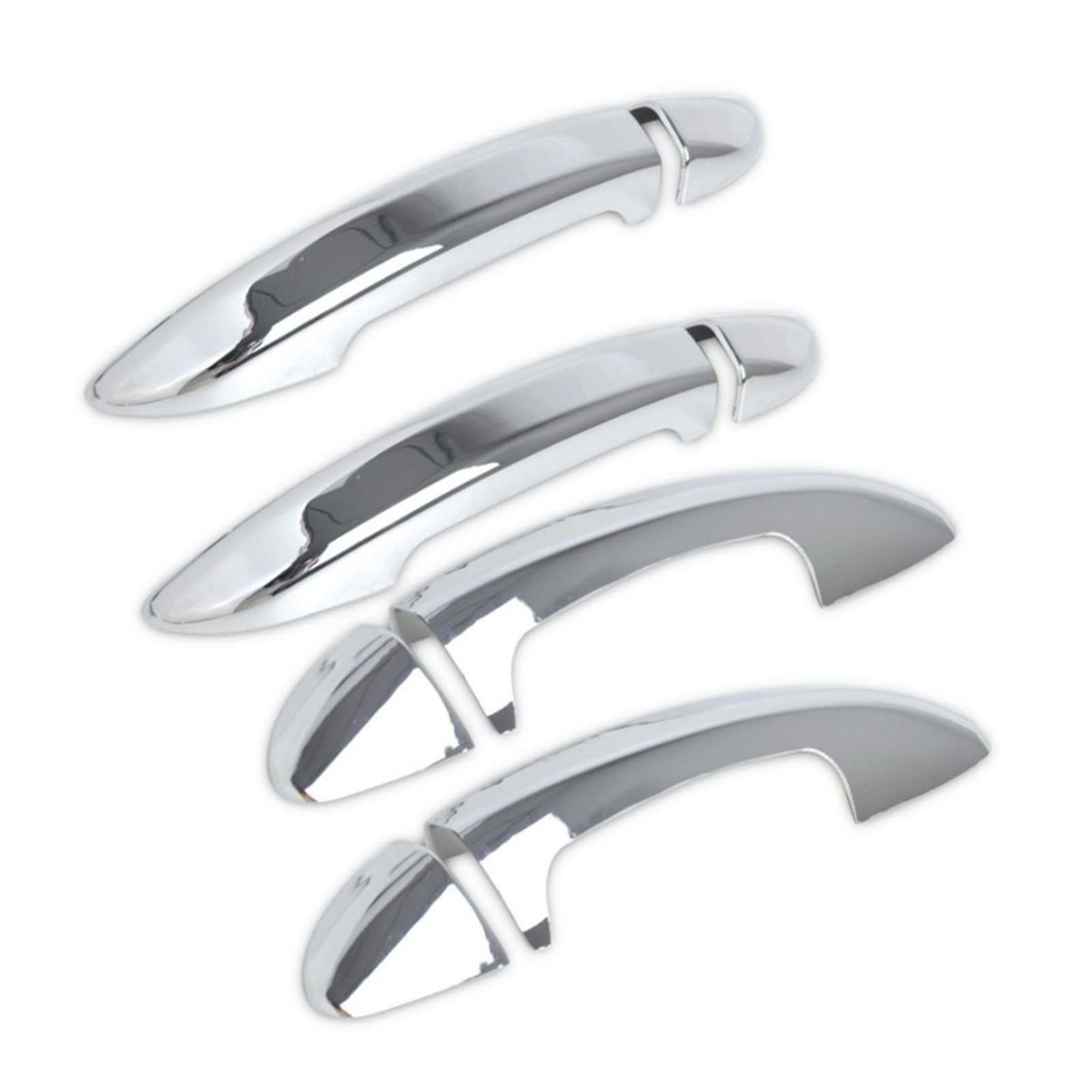 Rinkteea Silver Exterior Car Door Handle For Vw Passat Cc B6 B7 3C .5 7. Sedan Varian Chrome Carbon Fiber Car Door Handle Cover Trim Styling Accessories(Silver)
