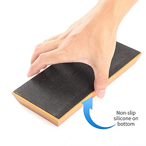 Angerstone Premium Knife Sharpening Stone–1000/6000 Grit Whetstone, Professional Whetstone Sharpener Stone With Slip-Resistant Silicone Base|Best Wet Stone|Nonslip Bamboo Base & Angle Guide #TOP3