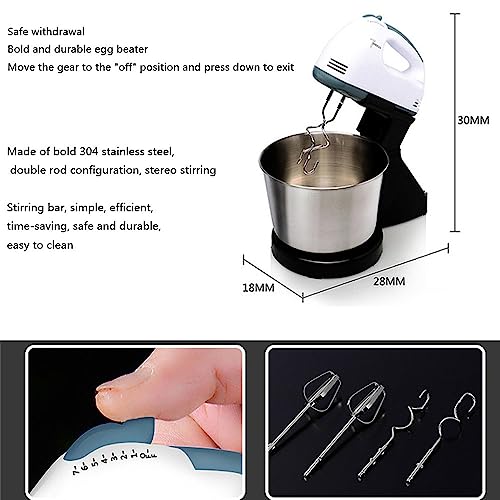 Robot pâtissier multifonctions en acier inoxydable avec bol 1,7 L - 7