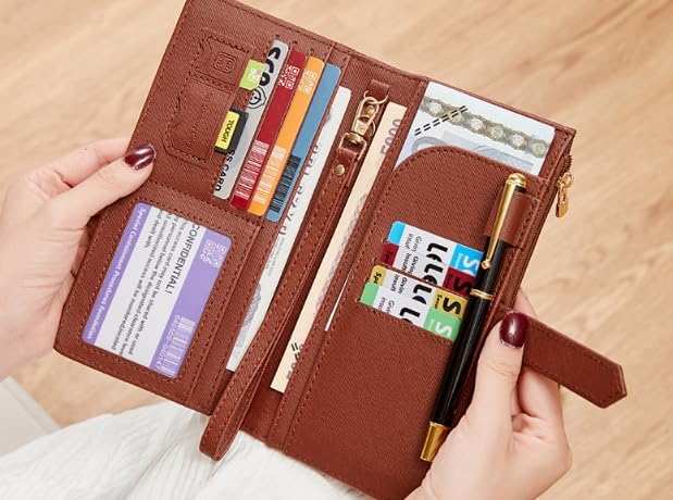 Porte-passeport cuir véritable vintage marron étui voyage RFID unique - 2