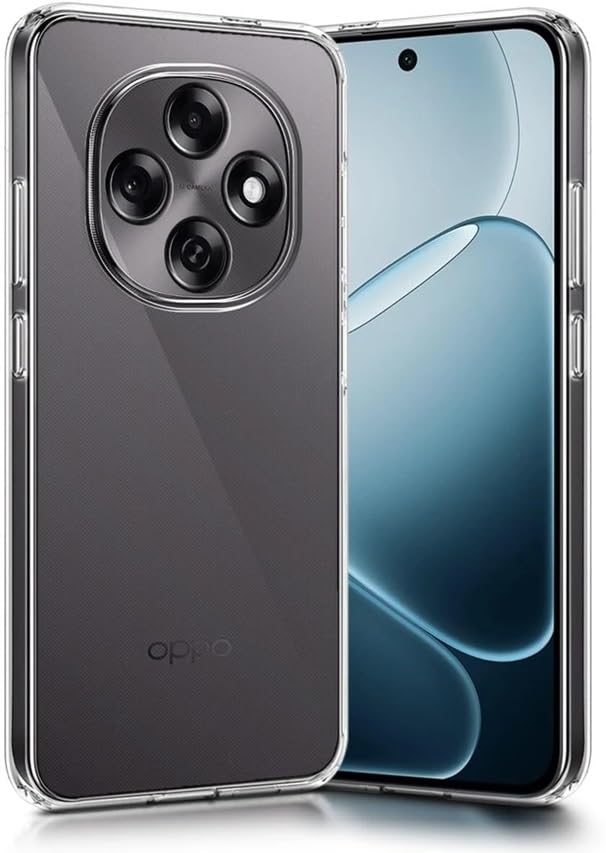 Image of REALCASE Silicone Back Cover Case, Scratch Resistant Protective Crystal Clear Transparent Shock Proof Back Cover Case for Oppo F31 Pro 5G