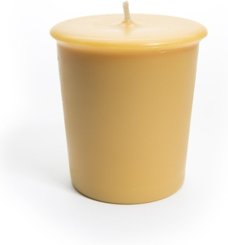 Butter Pecan Pie Soy Votive Candles - Scented with Natural Fragrance Oils - 6 Beige Natural Votive Candle Refills - Bakery & Food Collection